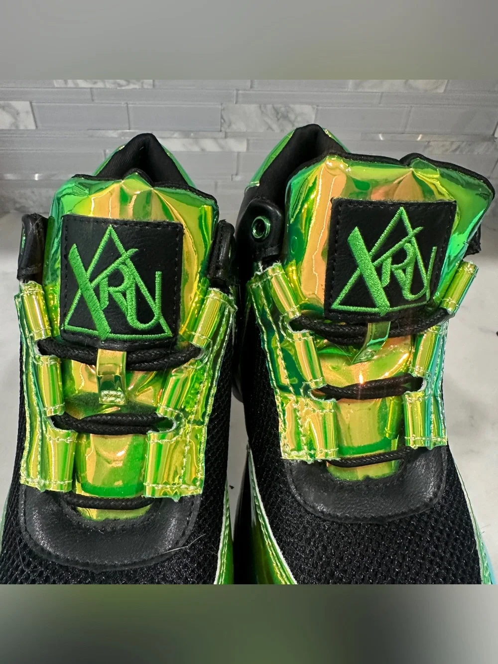 NWOT YRU Matrixx Lime Green Platform Sneakers | Size 6